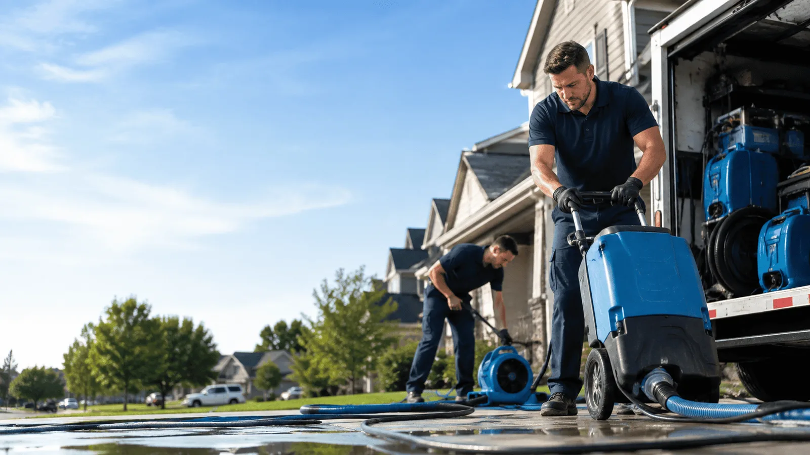 Storm Damage Cleanup being performed in New Philadelphia, OH
